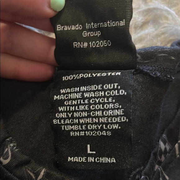 Harley-Davidson Black, Orange And White Logo Short Sleeve Tshirt - Picture 5 of 7